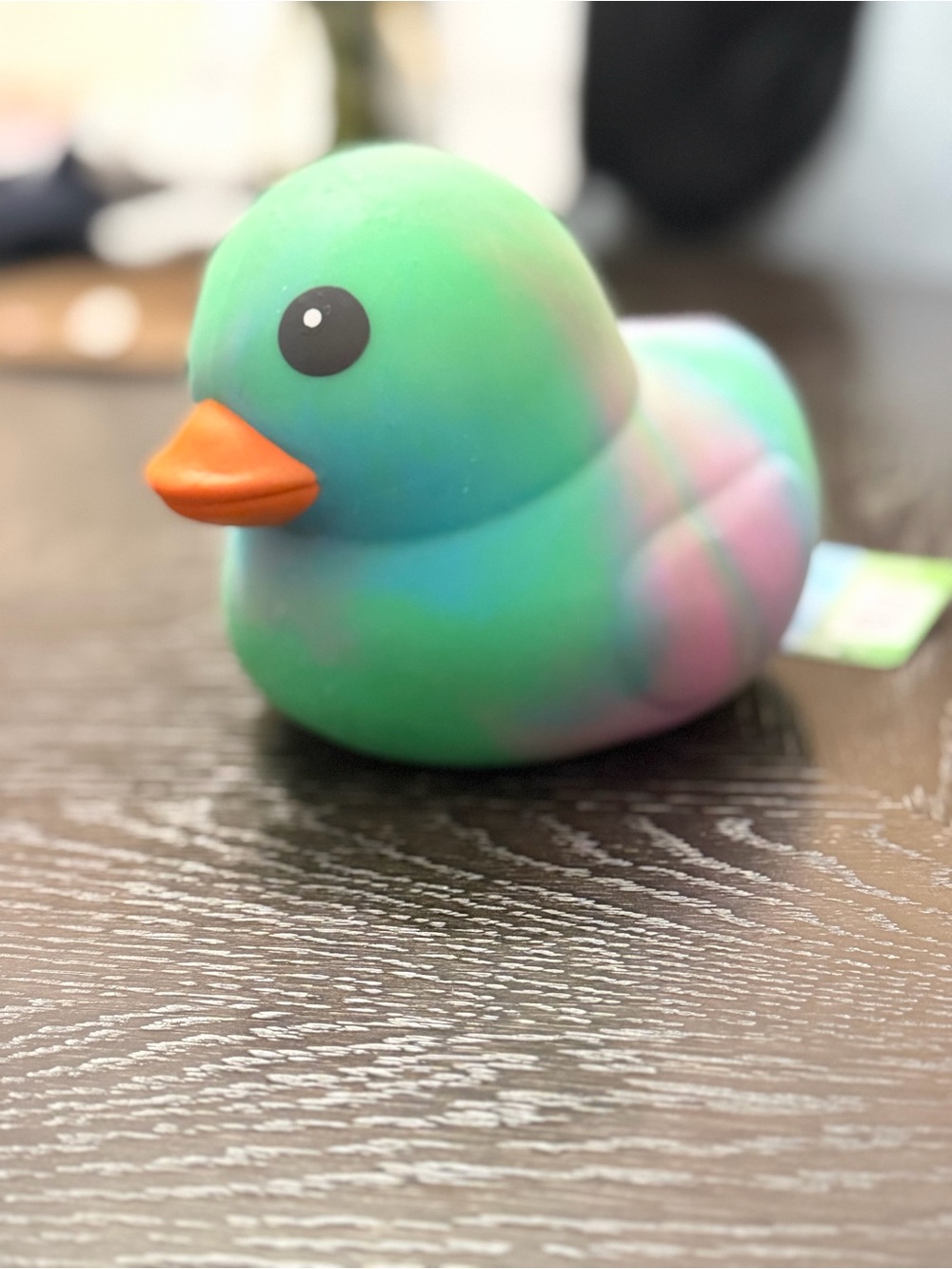 Sunny Days Jumbo Squeezy Squishy Green Tie-Dye Duck Fidget Viral